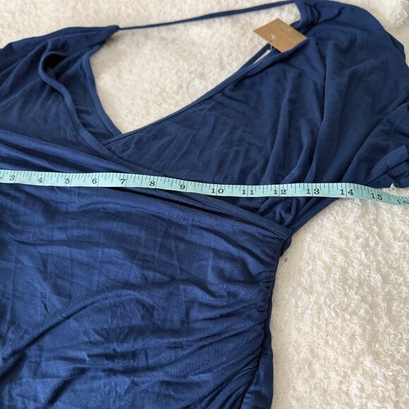 River & Sky Modal Tencel Chloe Top In Deep Blue, Size S - Picture 10 of 10